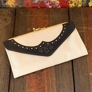Elegant Black and Cream Women's Wallet